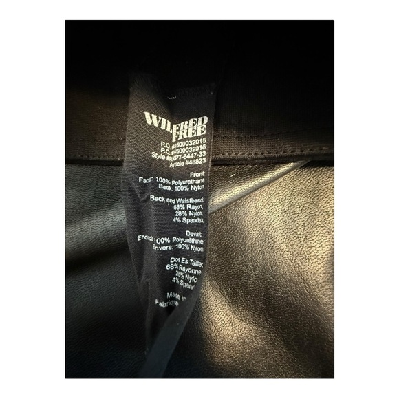 Wilfred Free | Aritiza | Black Faux Leather Leggings - Size Small - Picture 6 of 11
